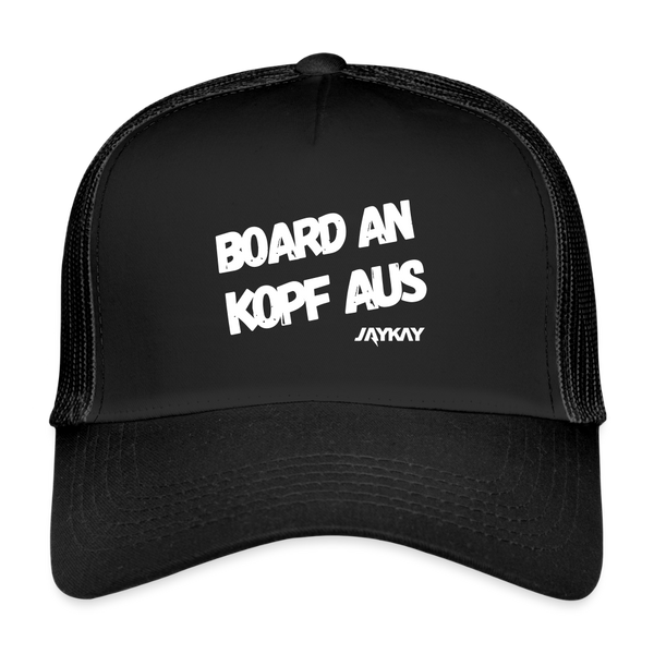 Casquette « Board an Kopf aus » - Noir/Noir